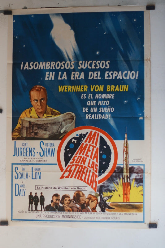 MI META SON LAS ESTRELLAS (70X100)ORIGINAL MOVIE POSTER CURT JURGENS – VICTORIA