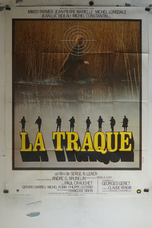 LA TRAQUE POSTER ORIGINAL 120x160 PAUL CRAUCHET