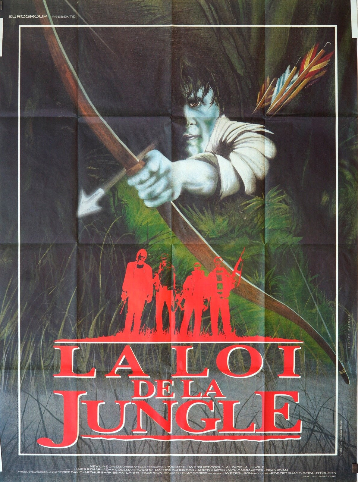La loi de la jungle ORIGINAL MOVIE POSTER 120x160 Claudine Guilmain