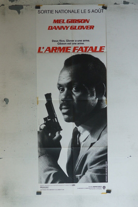 L’ARME FATALE 60x160 ORIGINAL POSTER MEL GIBSON DANNY GLOVER