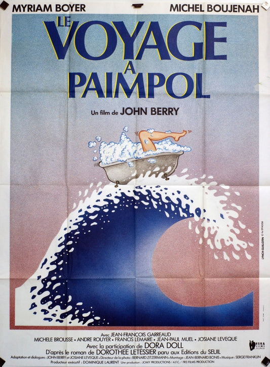 LE VOYAGE À PAIMPOL  MICHELE BROUSSE MOVIE POSTER ORIGINAL 120x160