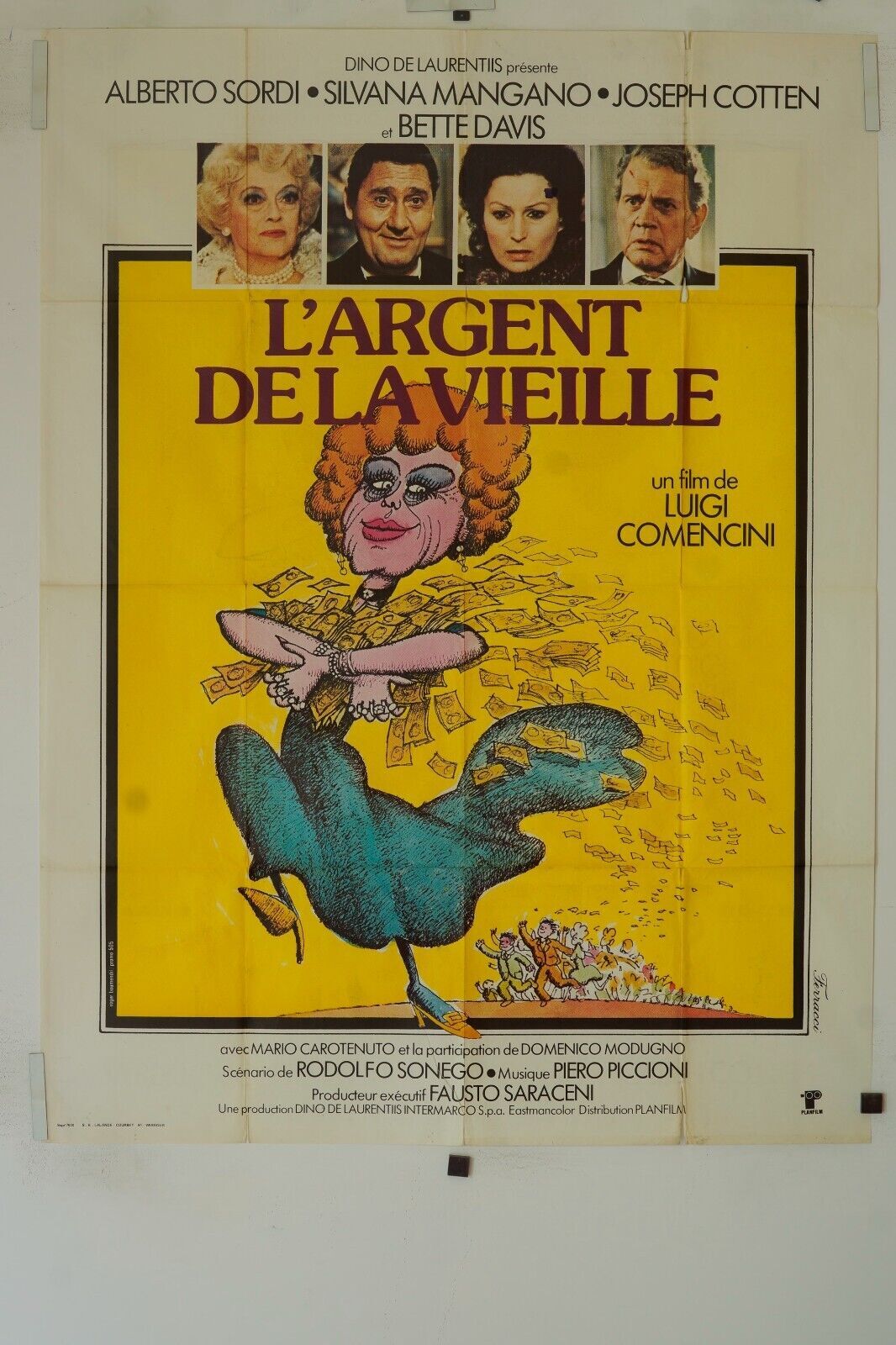 L’ARGENT DE LA VIEILLE MOVIE POSTER ORIGINAL 120x160 ALBERTO SORDI