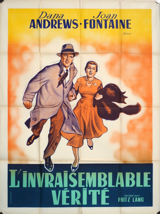 L’INVRAISEMBLABLE VÉRITÉ DANA ANDREWS MOVIE POSTER ORIGINAL 120x160