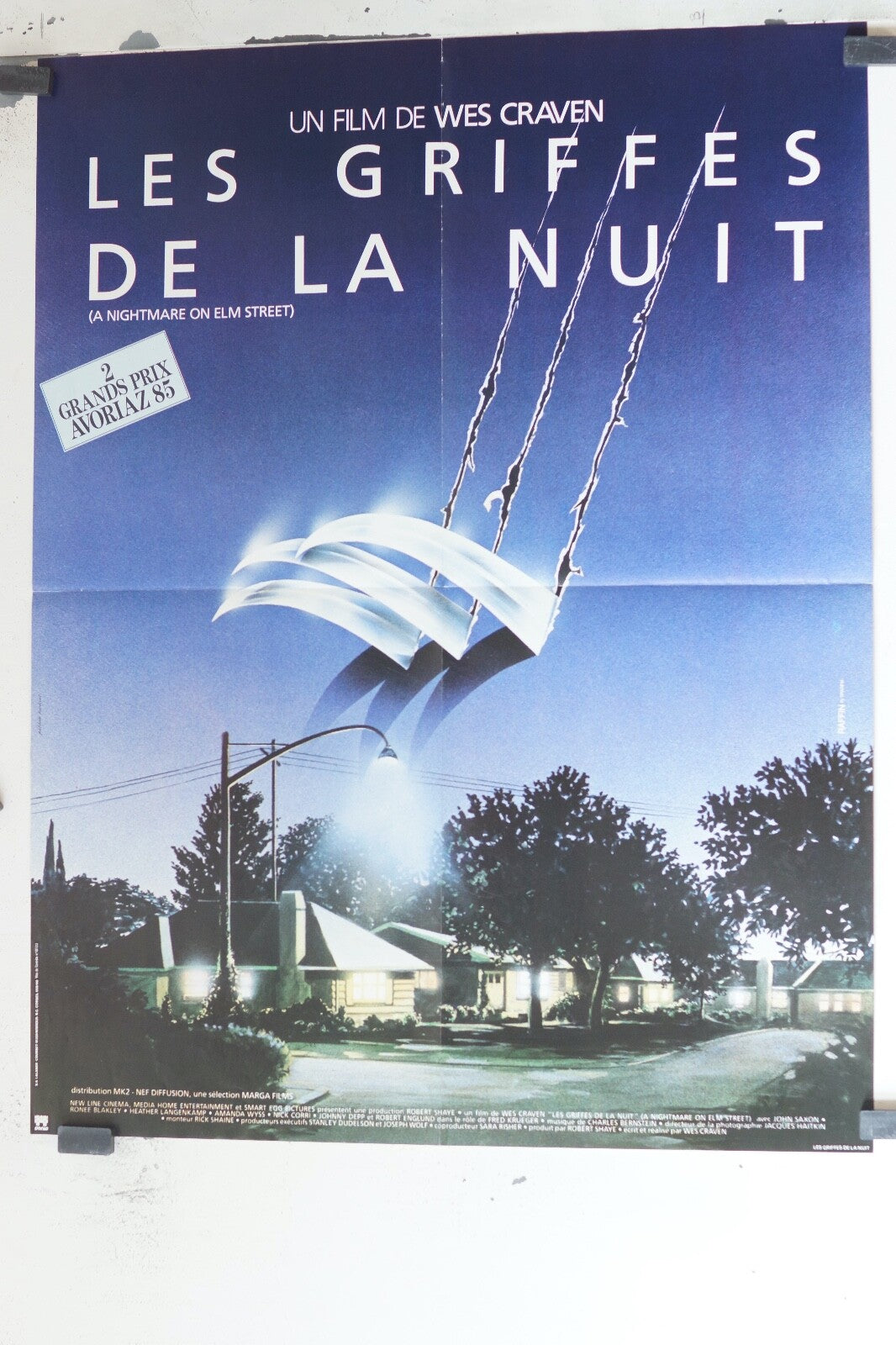 GRIFFES DE LA NUIT movie poster  ORIGINAL (60X80) Langenkamp , Johnny Depp
