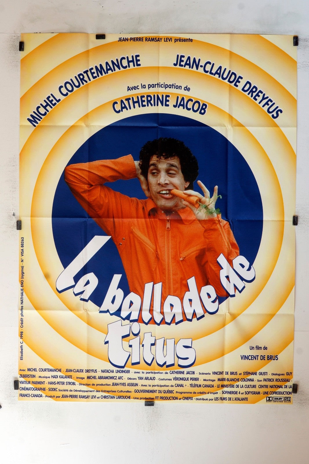LA BALLADE DES TITUS MICHEL COURTEMANCHE MOVIE POSTER ORIGINAL 120X160