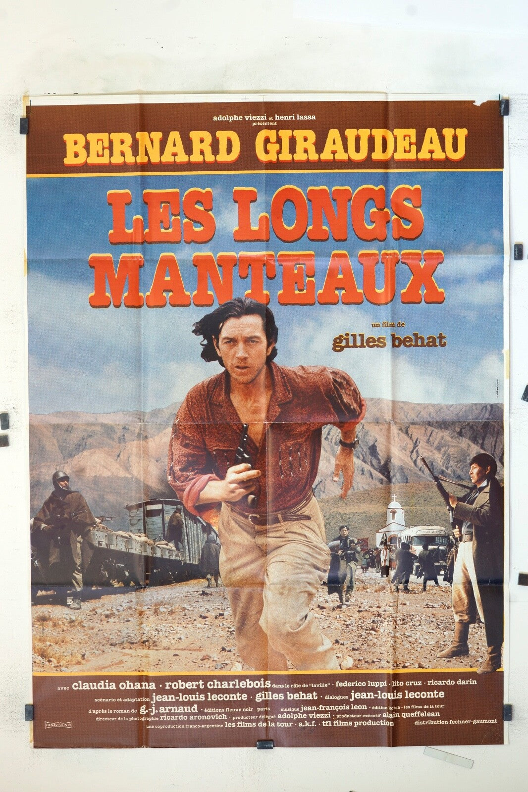 LES LONGS MANTEAUX BERNARD GIRAUDEAU MOVIE POSTER ORIGINAL 120x160