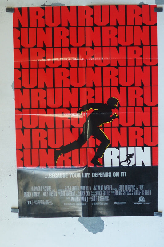 RUN MOVIE POSTER ORIGINAL VINTAGE MOVIE POSTER ORIGINAL VINTAGE (70X100)