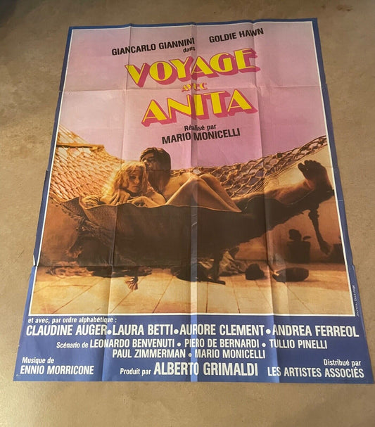 VOYAGES AVEC ANITA MOVIE POSTER ORIGINAL 120x160 GOLDIE HAWN