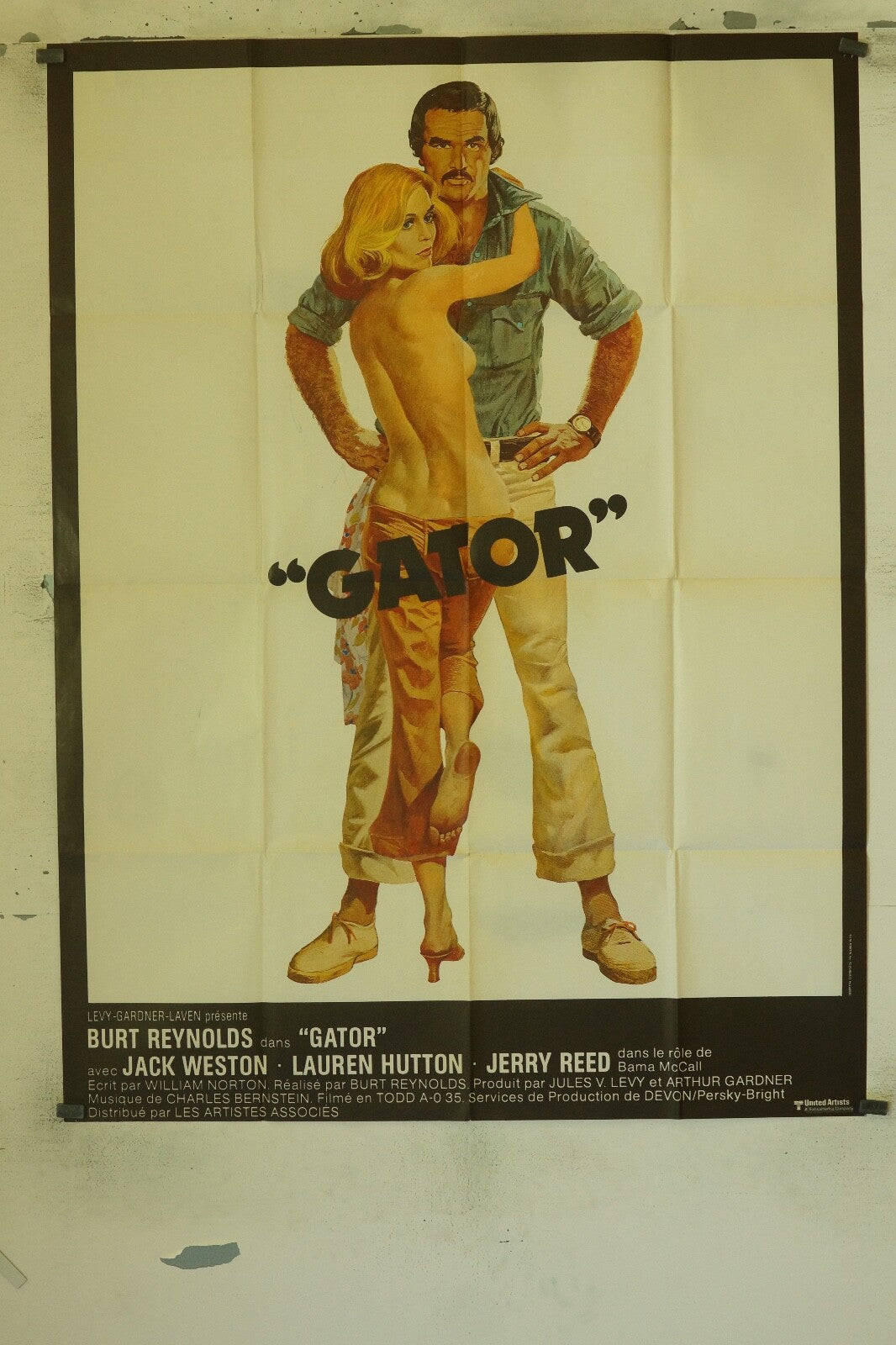 GATOR MOVIE POSTER ORIGINAL 120x160 BURT REYNOLDS