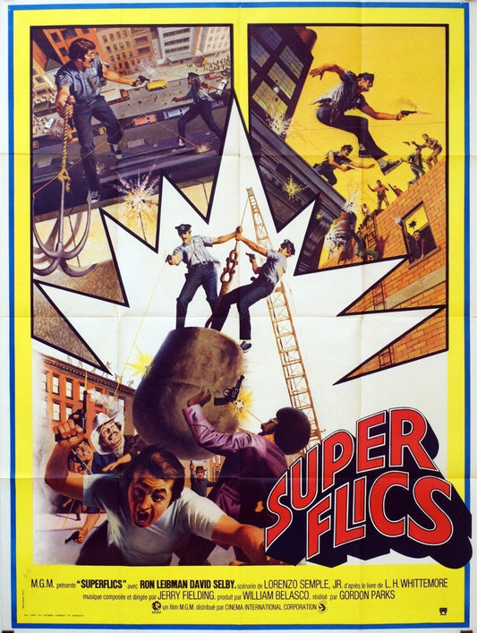 SUPER FLICS MOVIE POSTER ORIGINAL 120x160 GORDON PARKS