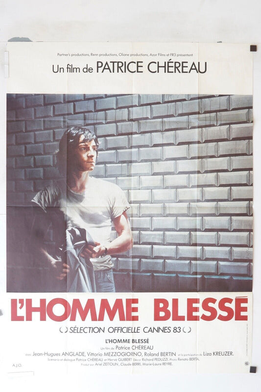 L’HOMME BLESSÉ MOVIE POSTER ORIGINAL 120x160 PATRICE CHÉREAU