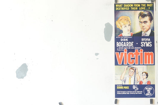 VICTIM (1961) 33x78 Sylvia Syms, Dennis Price
