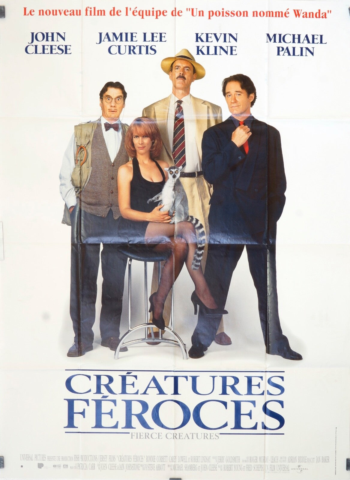 CRÉATURES FÉROCES MOVIE POSTER ORIGINAL 120x160 JOHN CLEESE