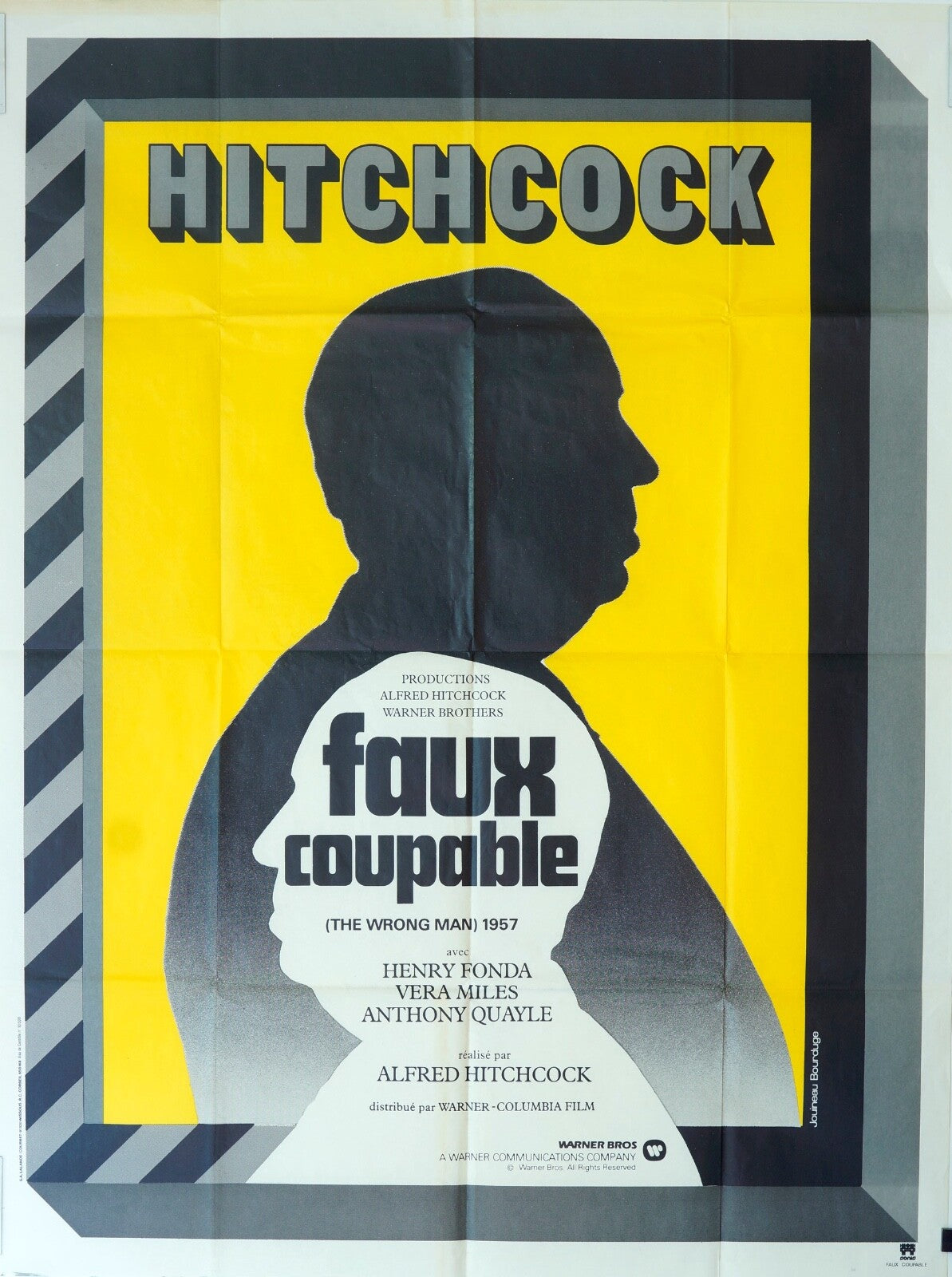 FAUX COUPABLE ORIGINAL MOVIE POSTER 120x160 HENRY FONDA