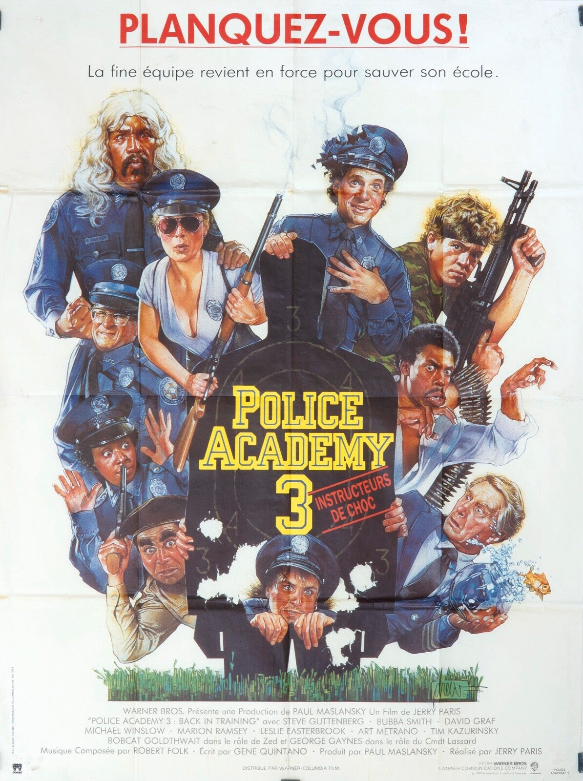 POLICE ACADEMY 3 MOVIE POSTER ORIGINAL 120x160