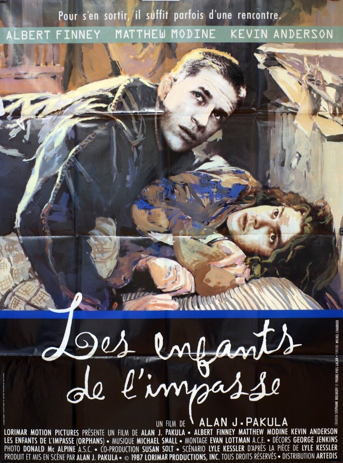 LES ENFANTS DE L’IMPASSE MOVIE POSTTER  ORIGINAL 120x160  ALBERT FINNEY