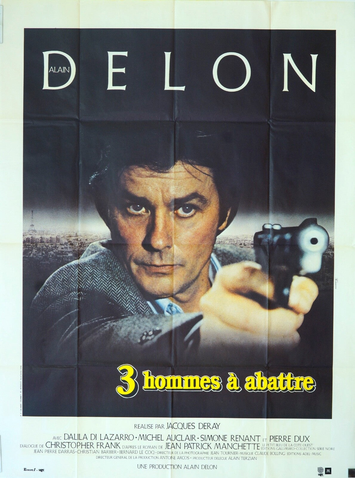 3 HOMMES A ABATTRE MOVIE POSTER ORIGINAL 120x160 ANTHONY QUINN