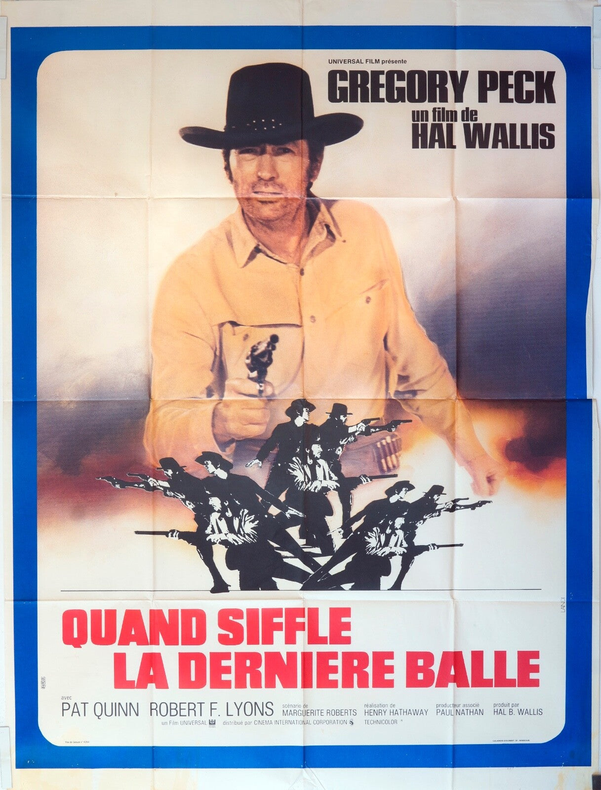 QUAND SIFFLE LA DERNIÈRE BALLE 120X160 POSTER ORGINAL