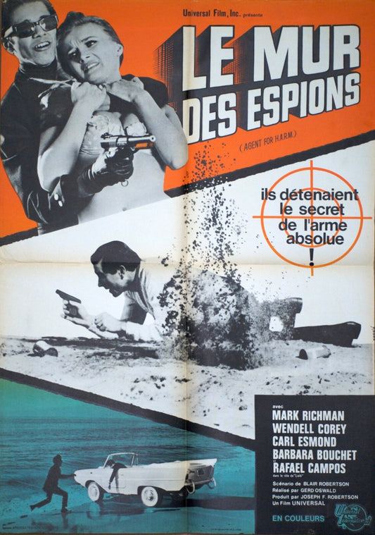 LE MUR DES ESPIONS (Agent for H.A.R.M) (French Version) Original Poster 
