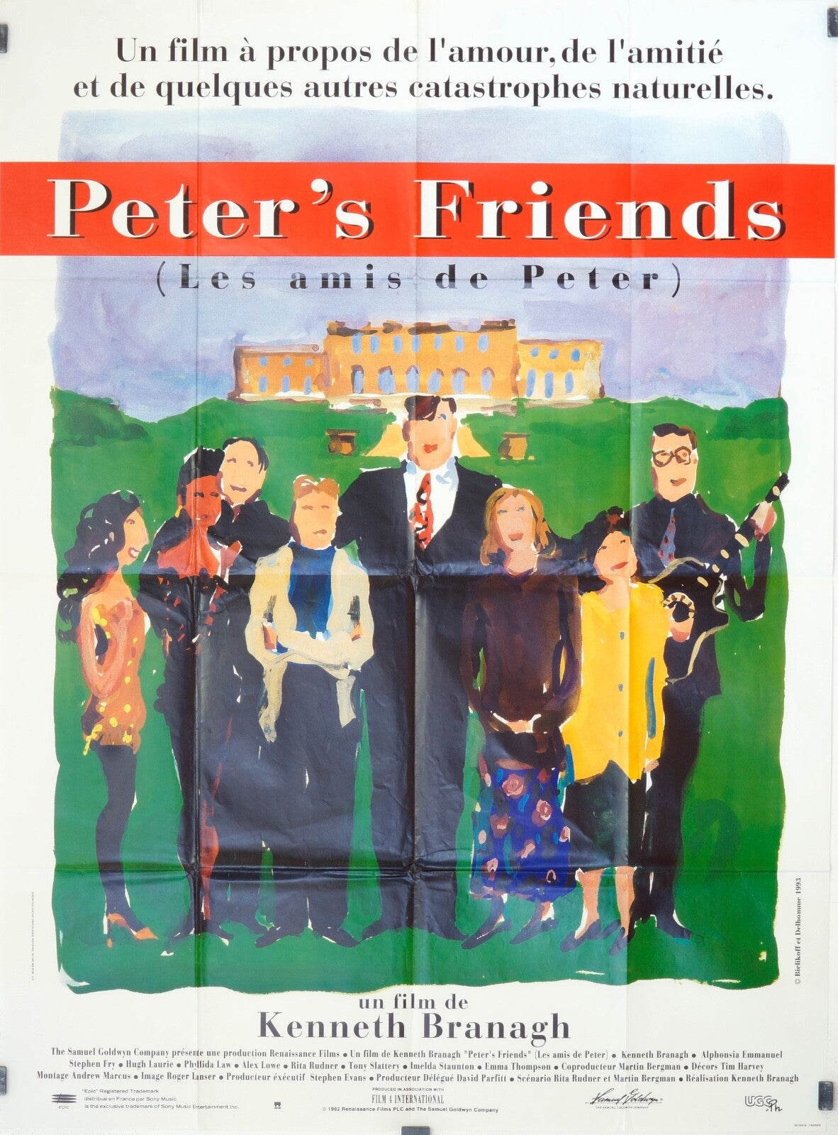 PETER’S FRIENDS MOVIE POSTER ORIGINAL 120x160  JULIA ROBERTS