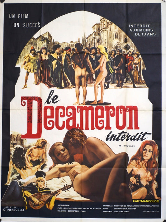 LE DECAMERON INTERDIT movie poster ORIGINAL 120x160