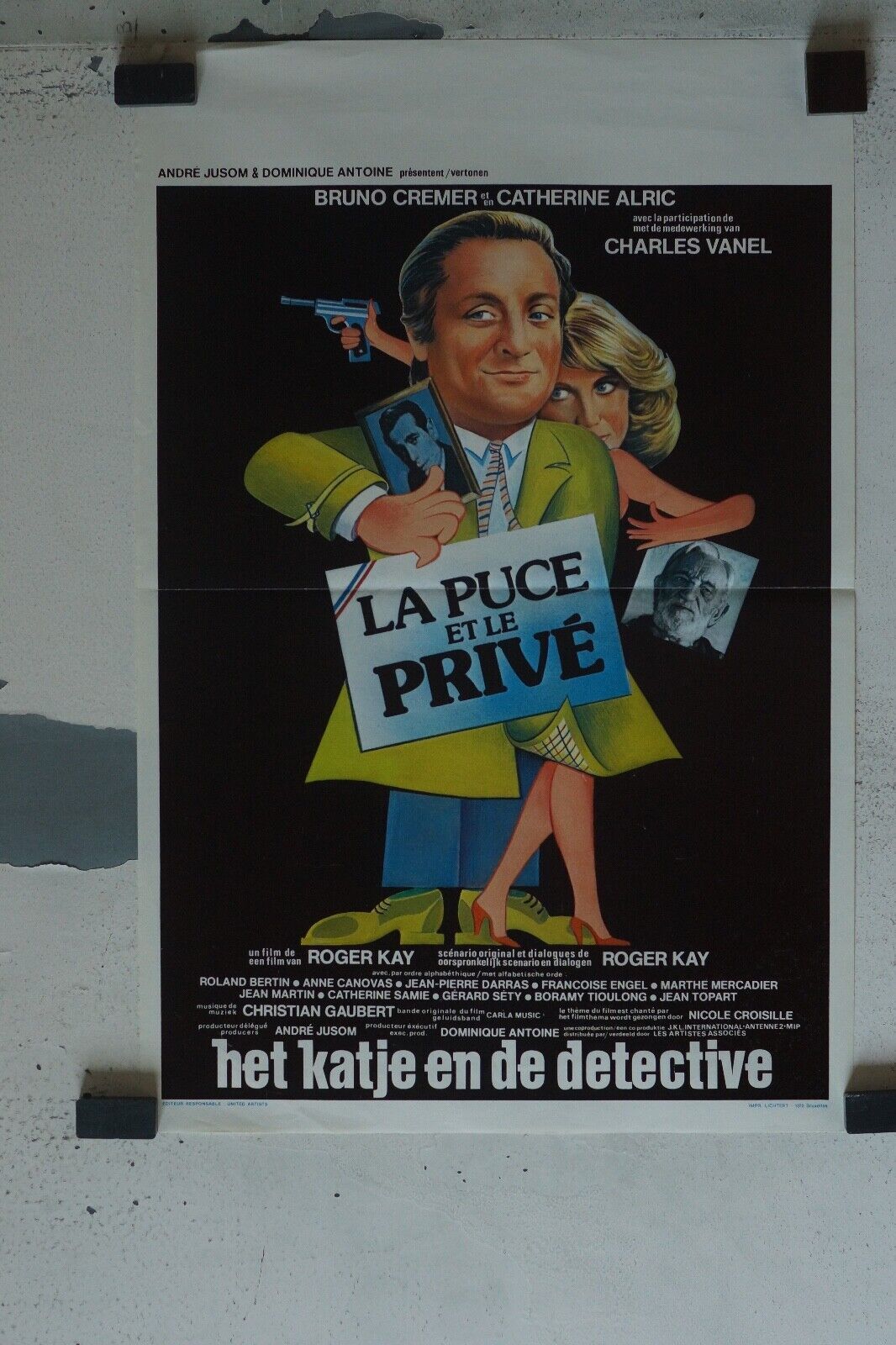 LA PUCE ET LA VIE PRIVÉE MOVIE POSTER ORIGINAL (55X37) BRUNO CREMER