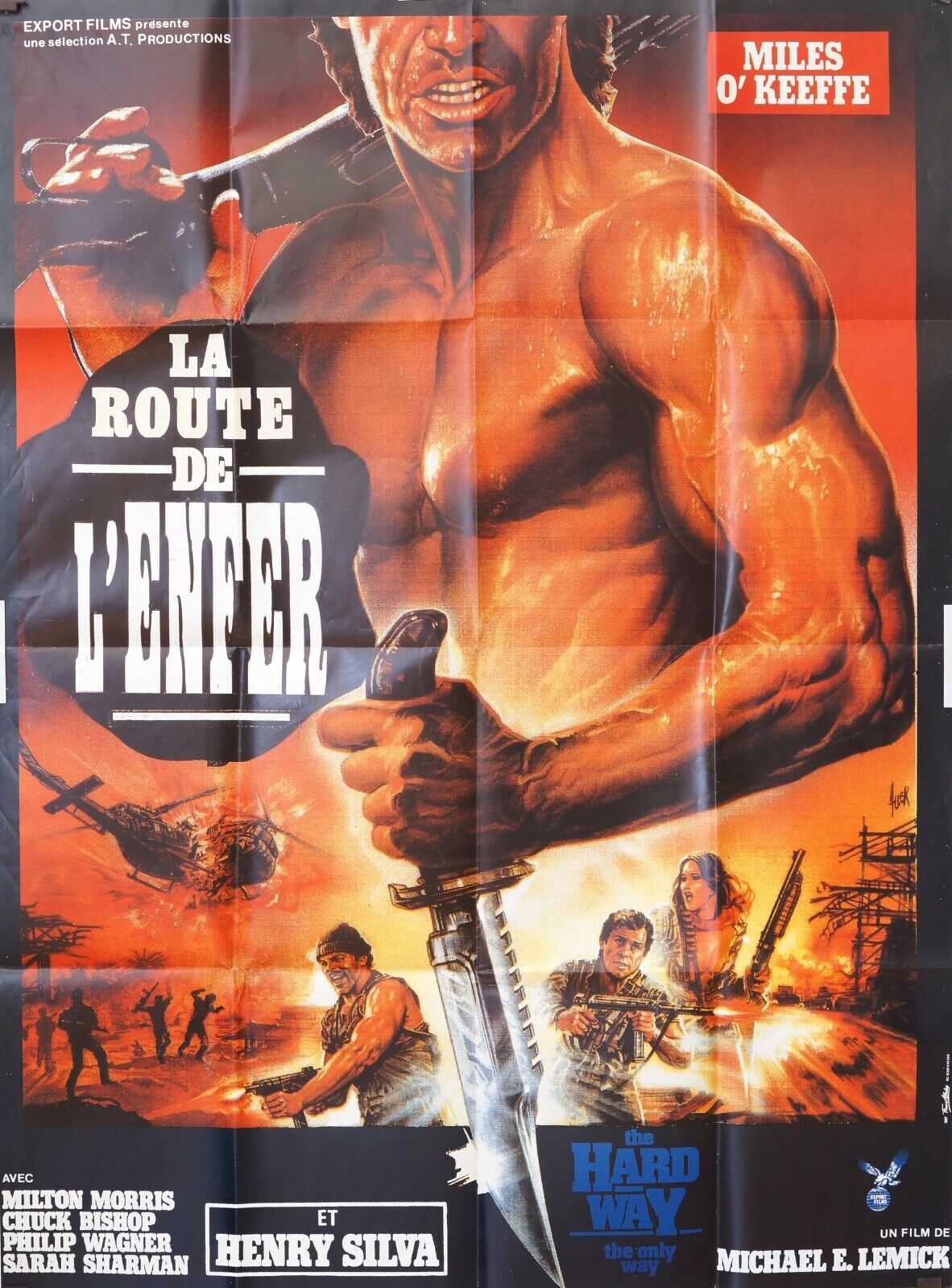 LA ROUTE DE L’ENFER MOVIE POSTER ORIGINAL 120x160 MILES O’KEEFE
