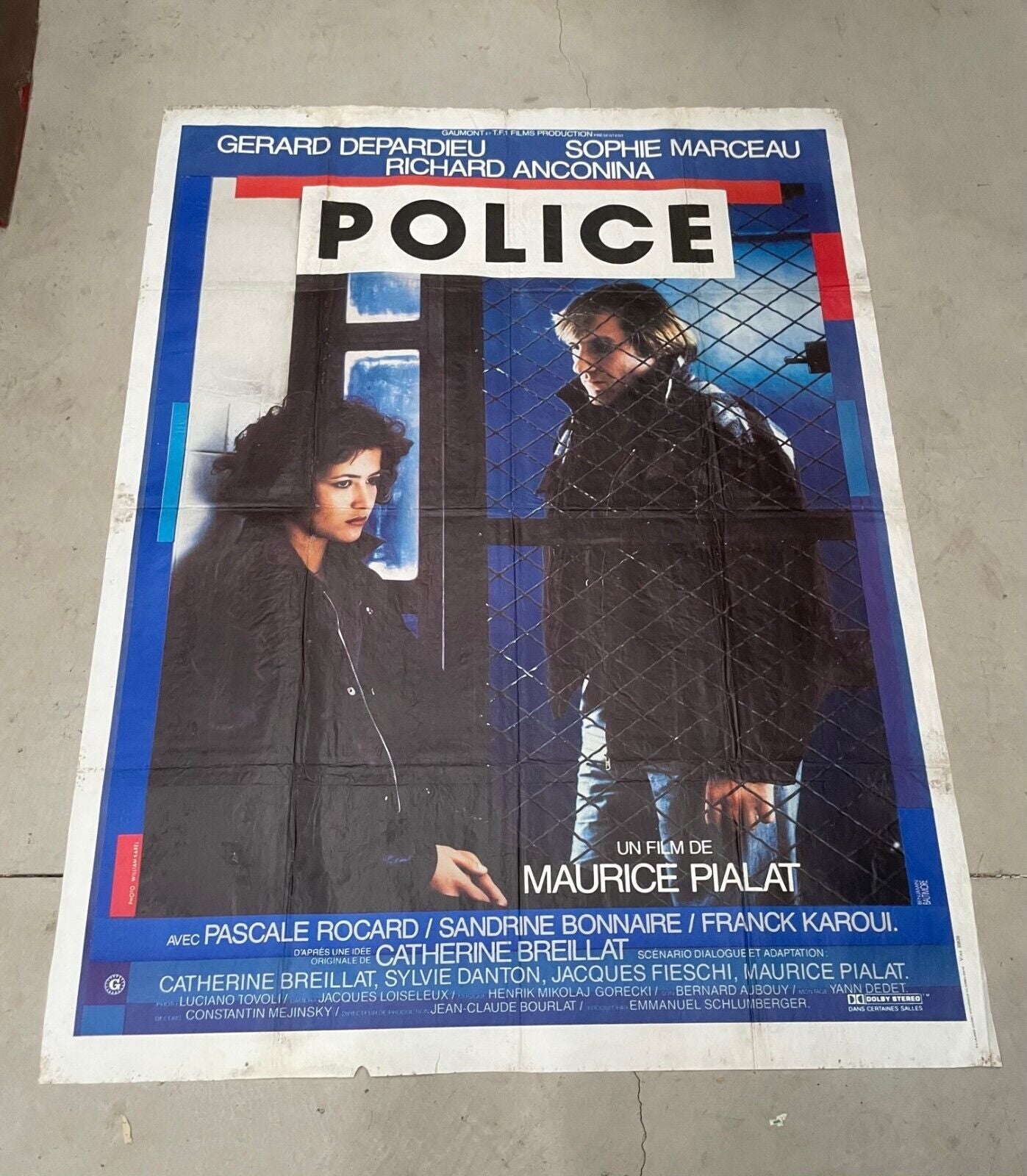 LA POLICE ORIGINAL (120X160) GÉRARD DEPARDIEU