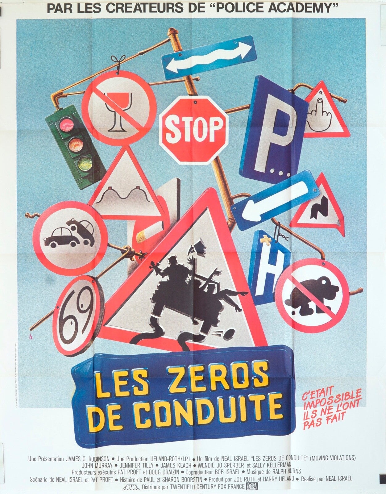 LES ZÉROS DE CONDUITE MOVIE POSTER ORIGINAL (120X160)  JOHN MURRAY, NEAL ISRAEL