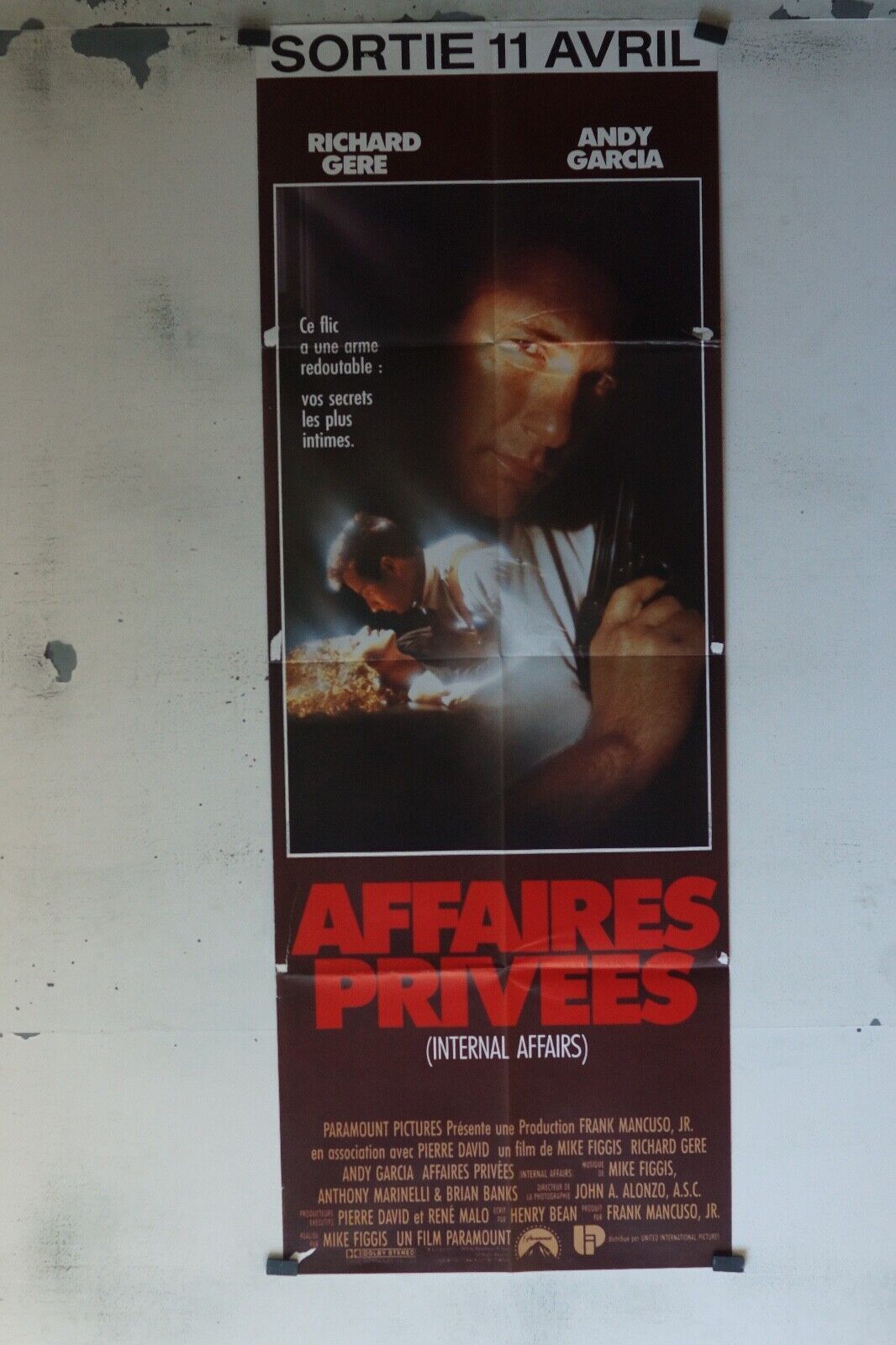AFFAIRES PRIVÉES POSTER ORIGINAL 60x160 RICHARD GERE