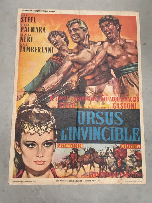 URSUS L’INVINCIBLE POSTER ORIGINAL (60X80) ALAN STEEL