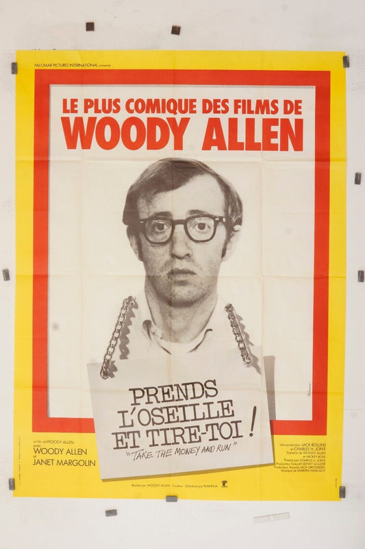 PRENDS L’OSEILLE ET TIRE-TOI MOVIE POSTER ORIGINAL 120x160 WOODY ALLEN