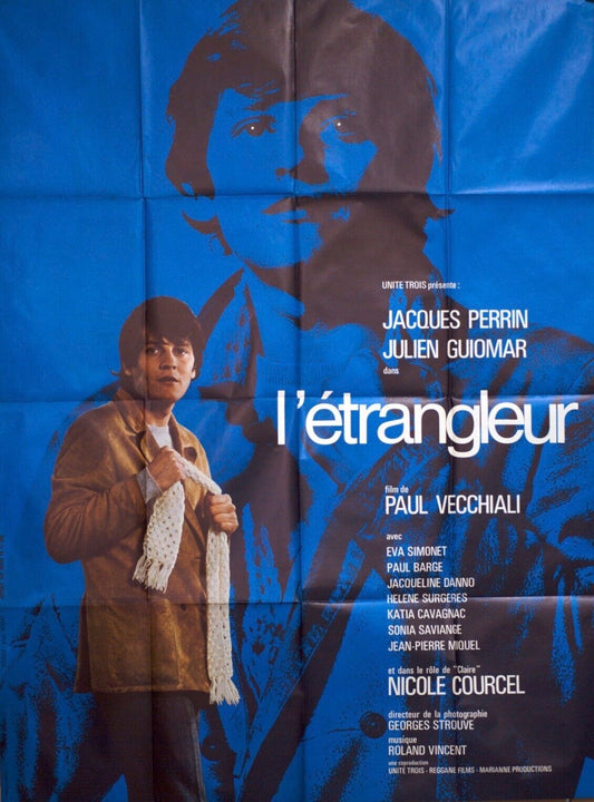 L’ÉTRANGLEUR MOVIE POSTER ORIGINAL 120x160 JACQUES PERRIN