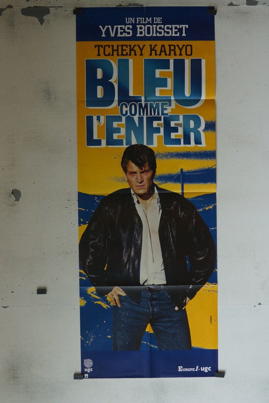 BLEU COMME L’ENFER MOVIE POSTER ORIGINAL 60x160 THEKY KARYO