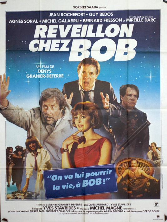 RÉVEILLON CHEZ BOB JEAN ROCHEFORT MOVIE POSTER ORIGINAL 120x160