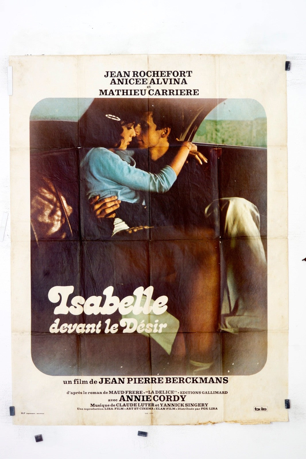 ISABELLE DEVANT LE DÉSIR JEAN ROCHEFORT MOVIE POSTER ORIGINAL (120x160)