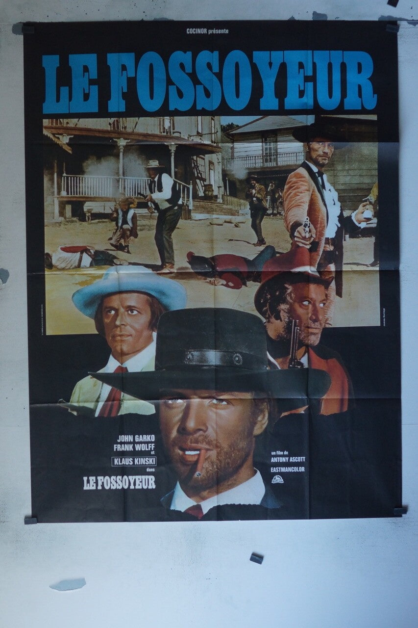 LE FOSSOYEUR POSTER ORIGINAL 120x160 JOHN GARKO