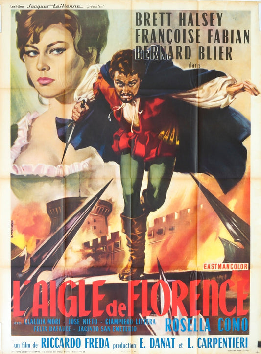 L’AIGLE DE FLORENCE  BRETT HALSEY MOVIE POSTER ORIGINAL 120x160