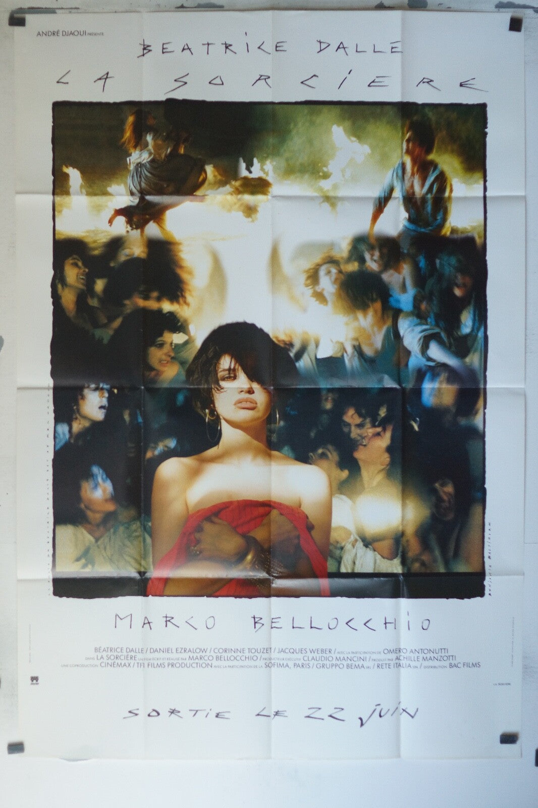 LA SORCIÈRE MOVIE POSTER ORIGINAL 120x160 BÉATRICE DALLE