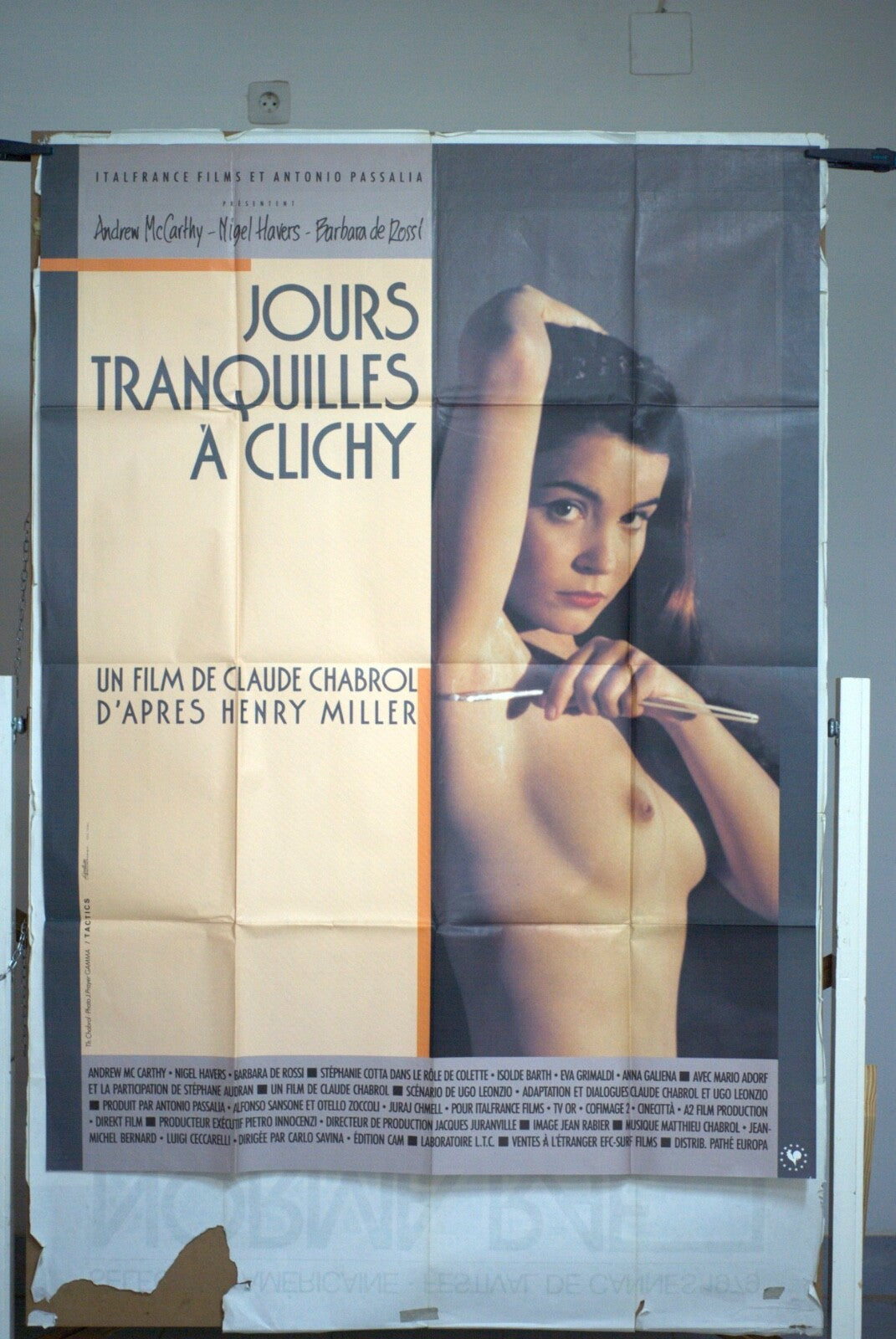 JOURS TRANQUILLES À CLICHY  ANDREW MC CARTHY MOVIE POSTER ORIGINAL 120x160