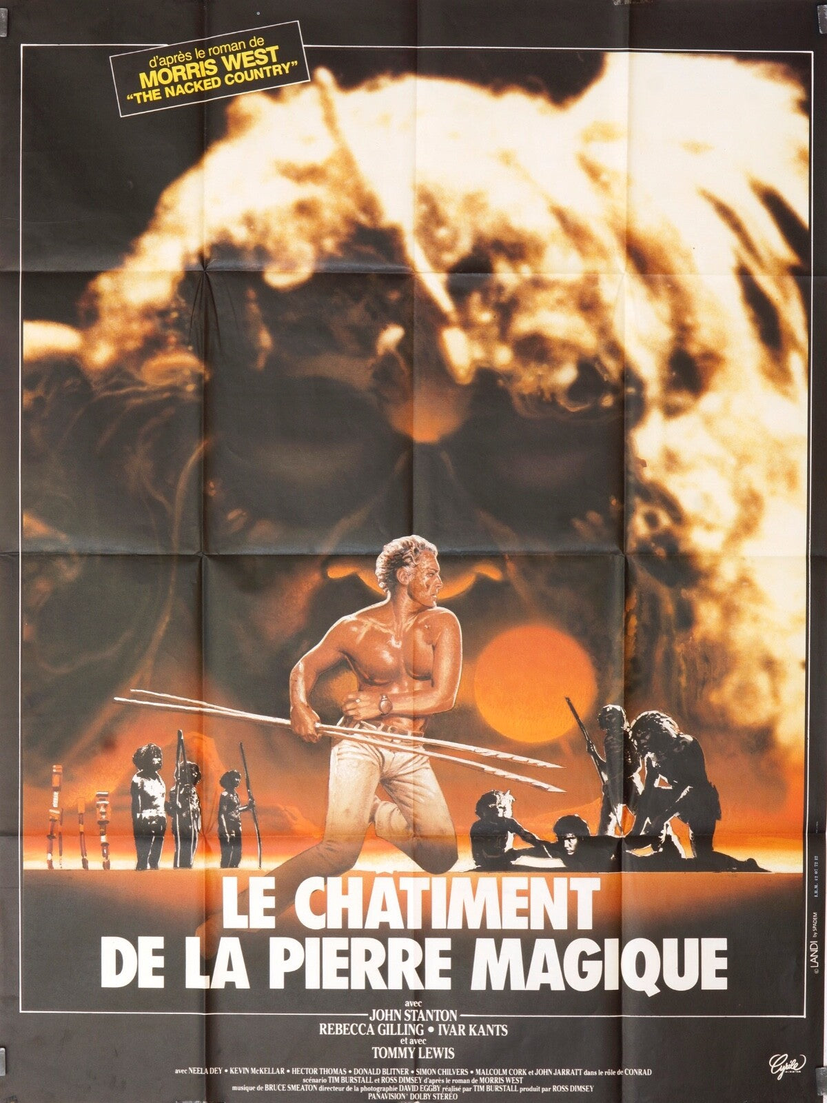LE CHATIMENT DE LA PIERRE MAGIQUE movie poster original (120x160) JOHN STANTON