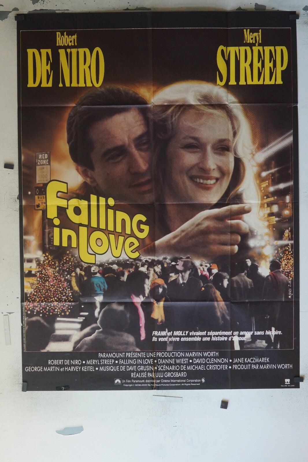 FALLING IN LOVE Original Movie Poster 120X160 ROBERT DE NIRO