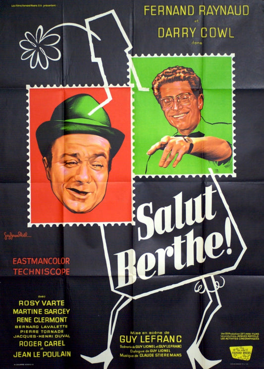 SALUT BERTHE  FERNAND RAYNAUD POSTER ORIGINAL 120x160
