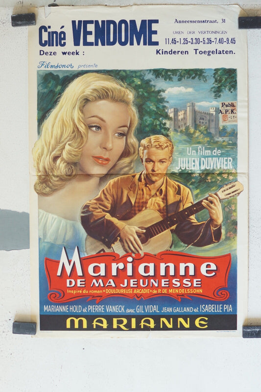 MARIANNE DE MA JEUNESSE (POSTER ORIGINAL) 30X55 Marianne Hold , Pierre Vaneck
