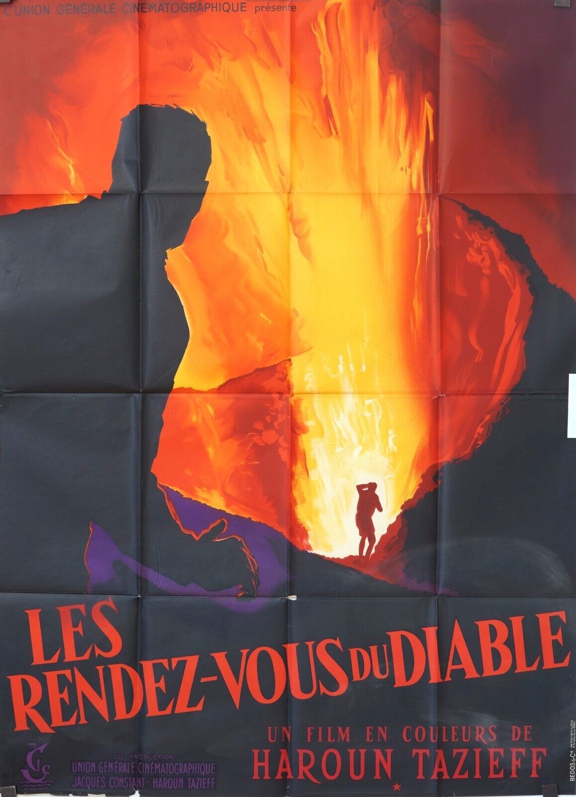 LES RENDEZ-VOUS DU DIABLE MOVIE POSTER ORIGINAL 120x160 HAROUN TAZIEFF