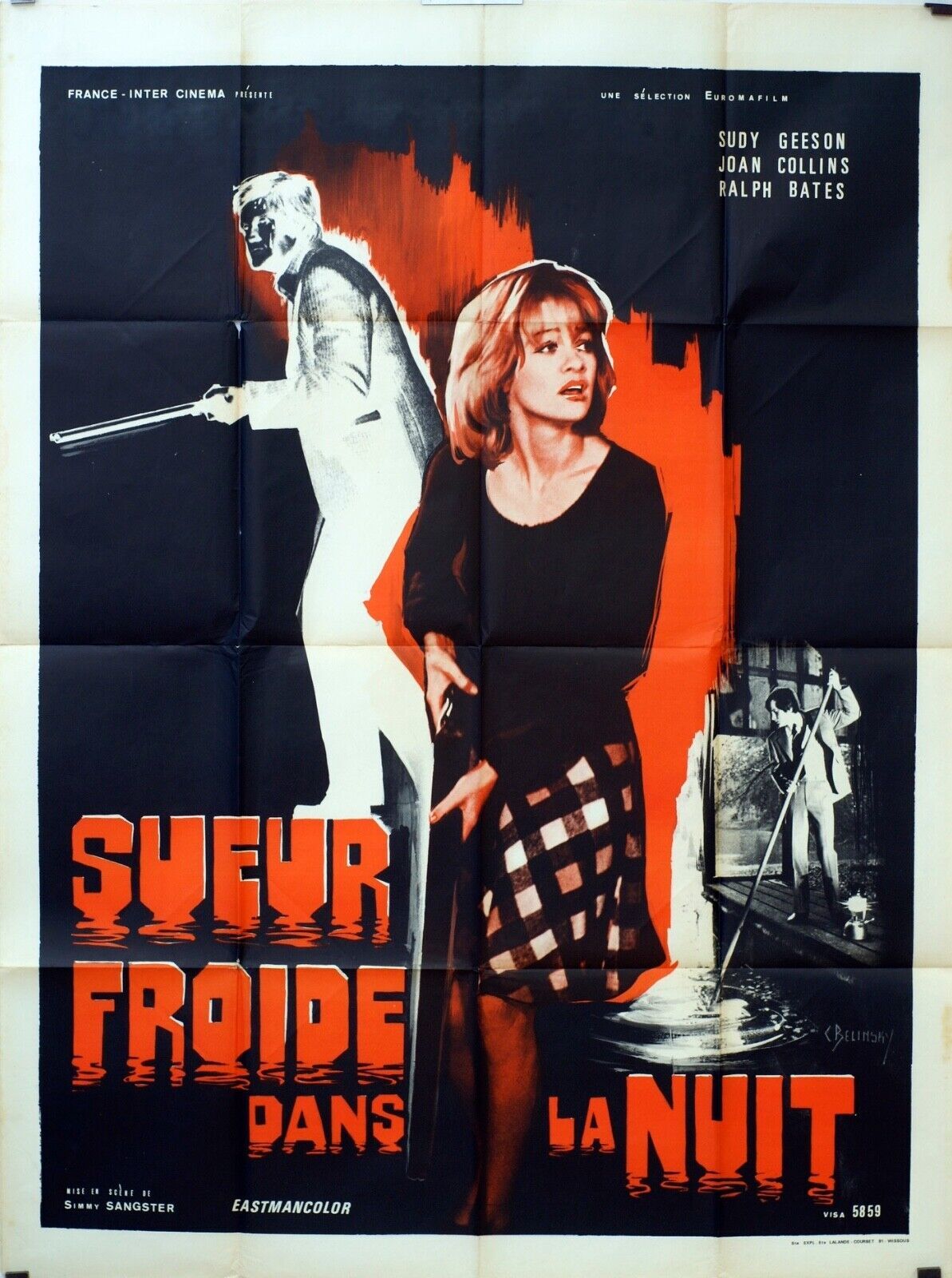 SUEUR FROIDE DANS LA NUIT MOVIE POSTER (120X160) SUDY GEESON