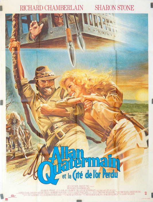 ALLAN QUATERMAIN ET LA CITÉ DE L’OR PERDU MOVIE POSTER ORIGINAL 120x160