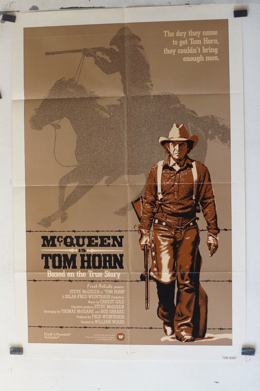 TOM HORN ORIGINAL POSTER 69x103, William Wiard, Steve McQueen