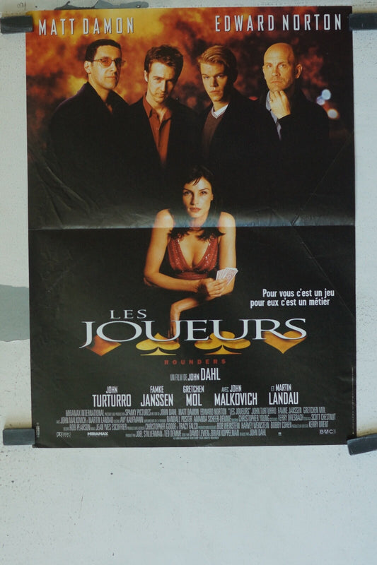 LES JOUEURS PARFAIT ORIGINAL MOVIE POSTER 40x60 JOHN TURTURRO – FAMKE JANSSEN