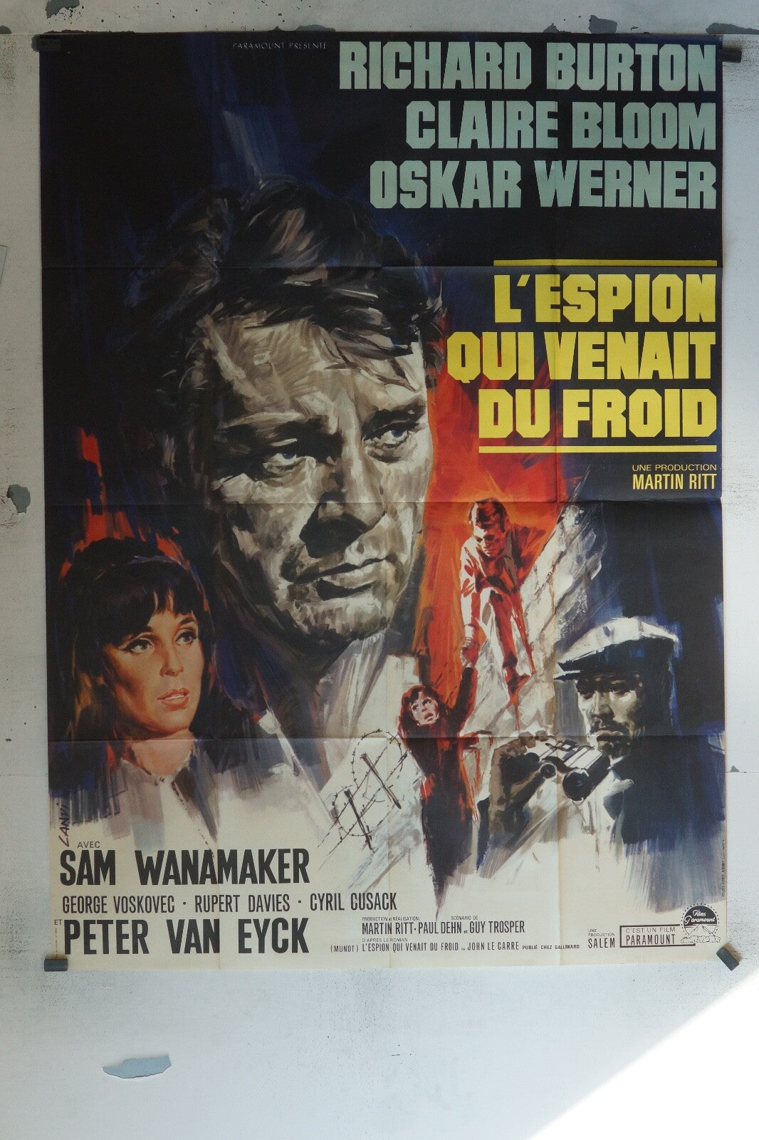 L’ESPION QUI VENAIT DU FROID MOVIE POSTER ORIGINAL 120x160 SAM WANAMAKER